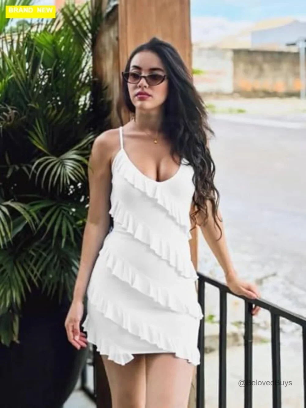 Sexy Bodycon V Neck Sleeveless Spaghetti Strap Mesh Ruched Club Party Mini